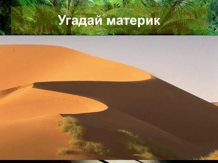 Угадай материк