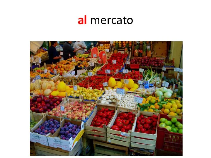 al mercato