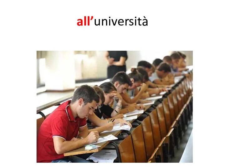 all’università