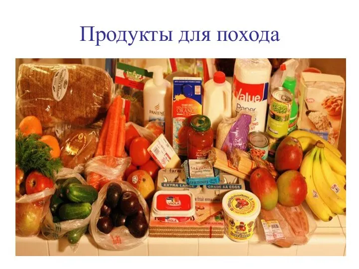 Продукты для похода