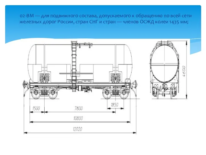 02-ВМ — для подвижного состава, допускаемого к обращению по всей сети железных