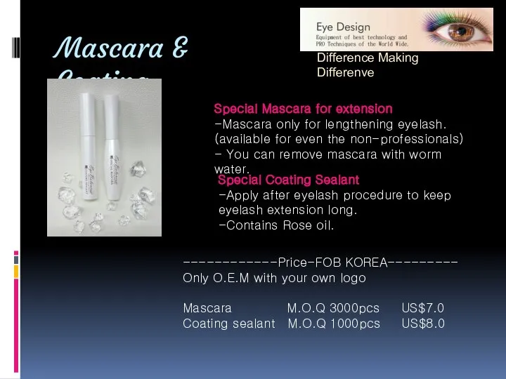 Mascara & Coating Difference Making Differenve Special Mascara for extension -Mascara only