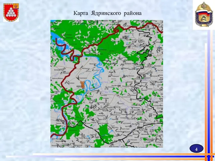 Карта Ядринского района 4