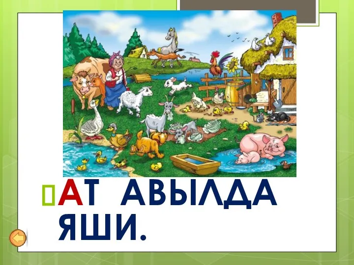 АТ АВЫЛДА ЯШИ.