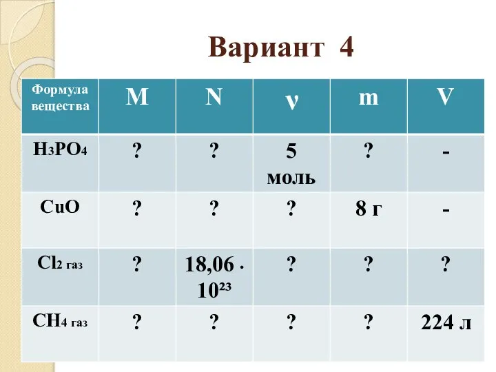 Вариант 4