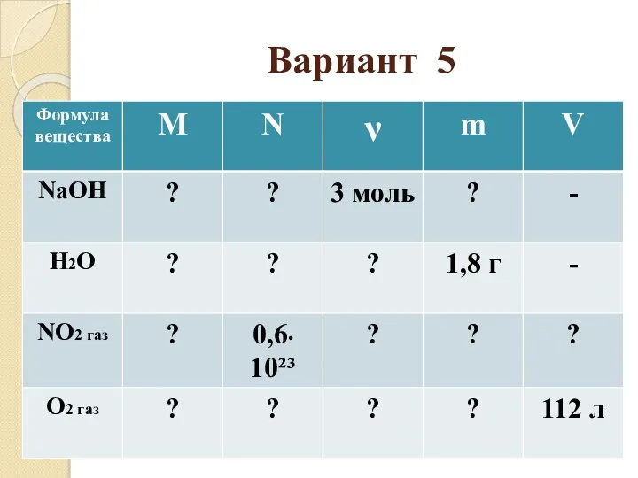 Вариант 5