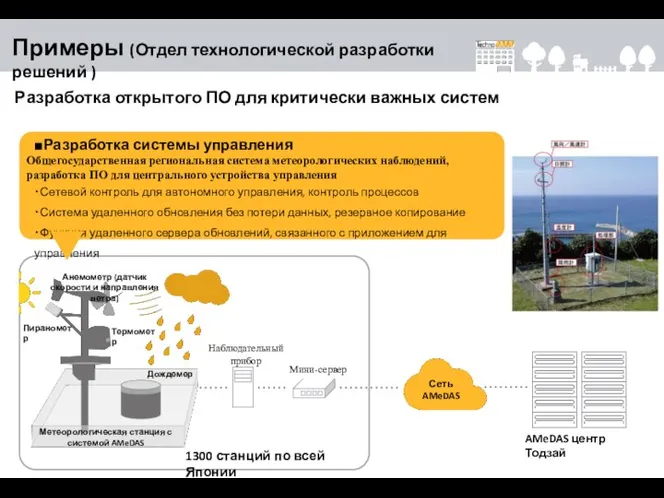 Разработка открытого ПО для критически важных систем 1300 станций по всей Японии