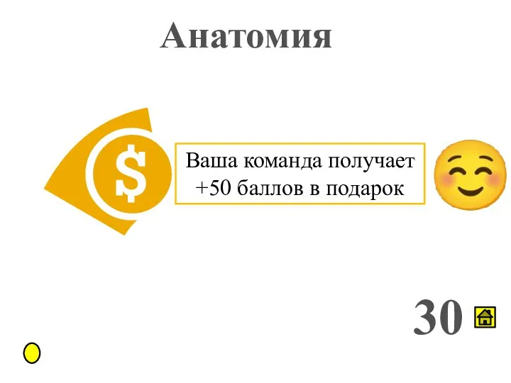 Анатомия 30 Ваша команда получает +50 баллов в подарок ☺