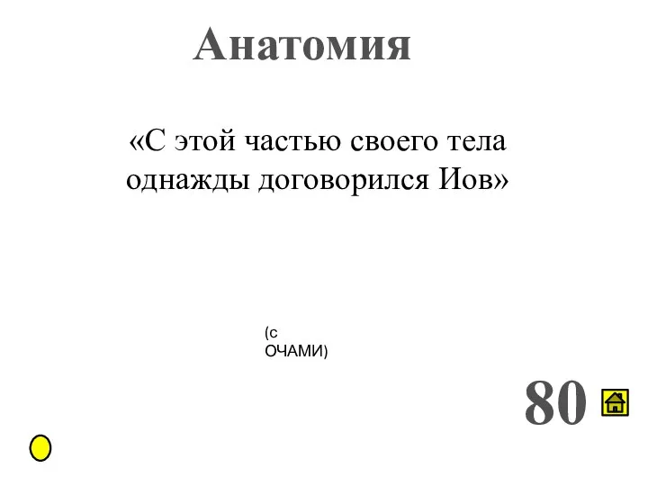 Анатомия 80 «С этой частью своего тела однажды договорился Иов» (с ОЧАМИ)