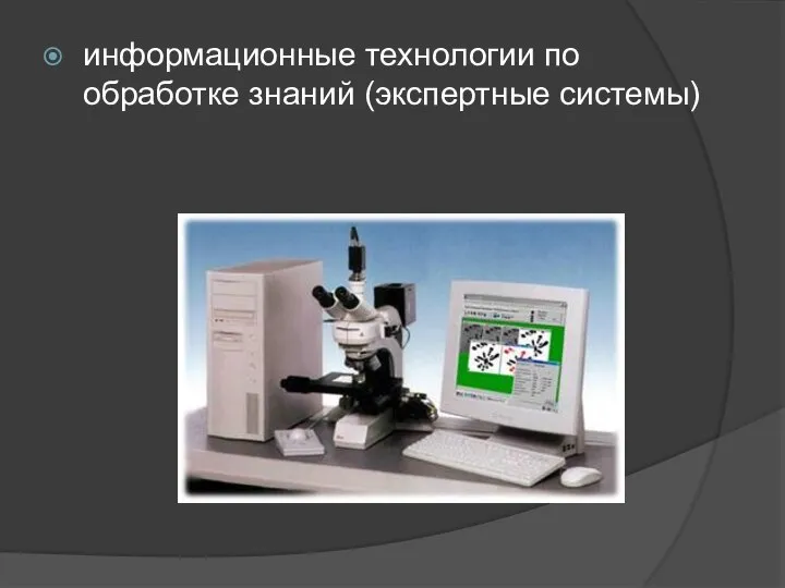 информационные технологии по обработке знаний (экспертные системы)