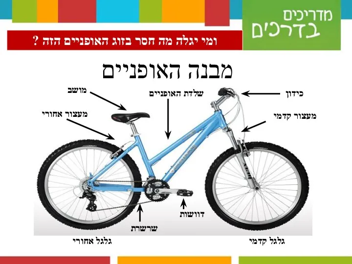 מבנה האופניים ומי יגלה מה חסר בזוג האופניים הזה ? שרשרת