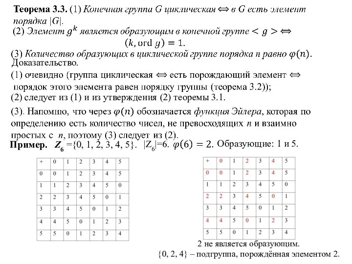 Доказательство. (2) следует из (1) и из утверждения (2) теоремы 3.1. Пример.