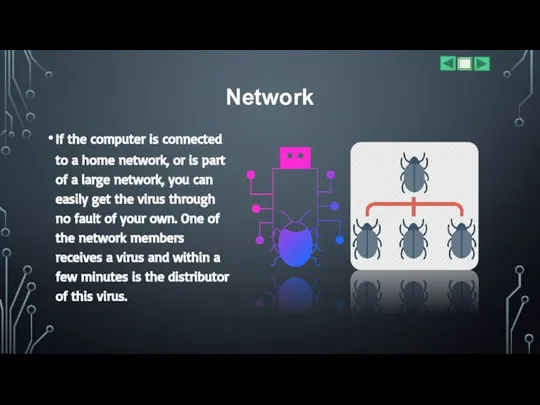 Network If the computer is connected to a home network, or is