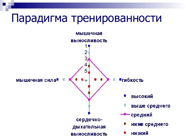 Парадигма тренированности 1 2 3 4 5