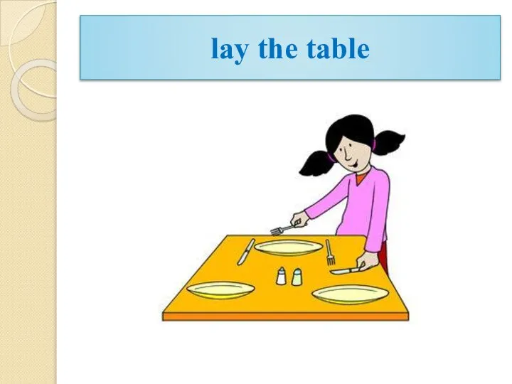 lay the table