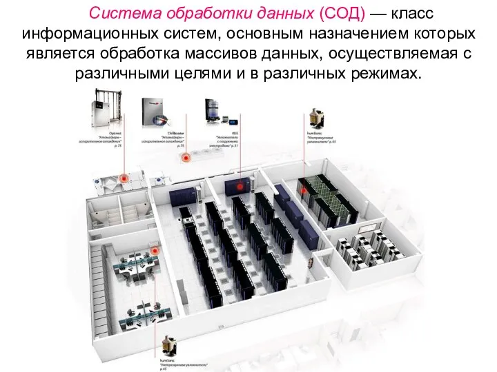 Система обработки данных (СОД) — класс информационных систем, основным назначением которых является