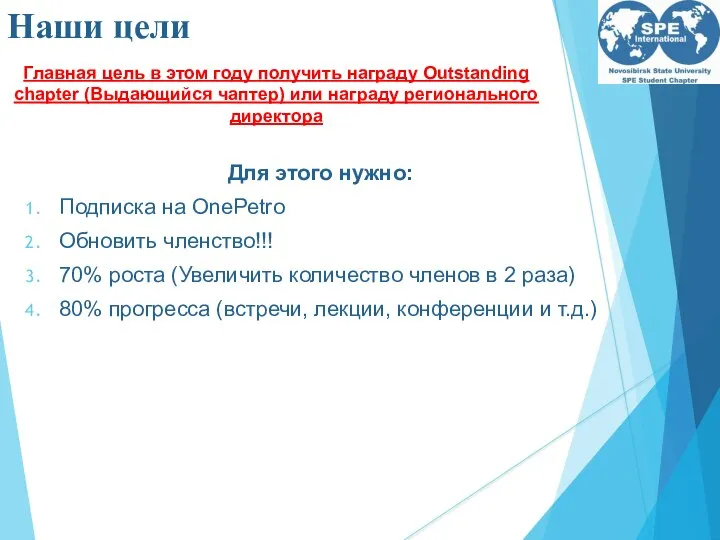 Наши цели Для этого нужно: Подписка на OnePetro Обновить членство!!! 70% роста