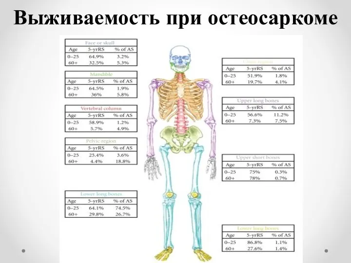 Выживаемость при остеосаркоме