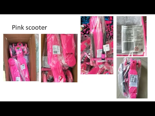 Pink scooter