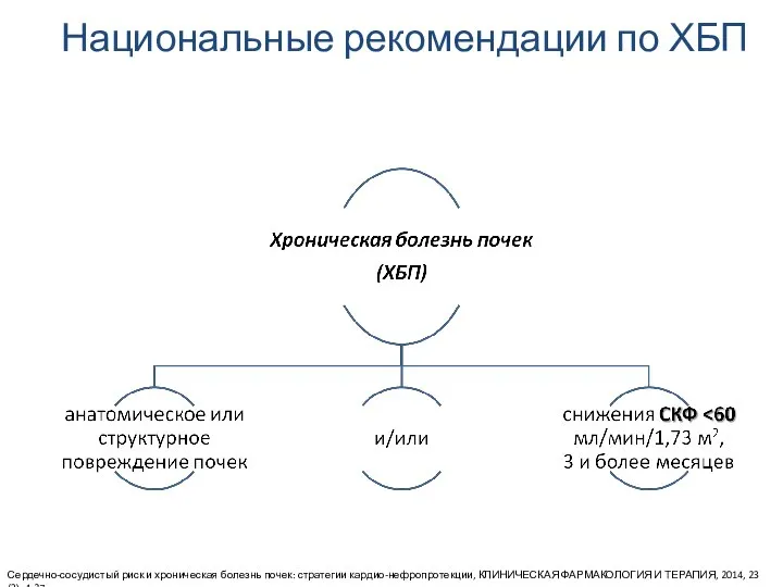 Сердечно-сосудистый риск и хроническая болезнь почек: стратегии кардио-нефропротекции, КЛИНИЧЕСКАЯ ФАРМАКОЛОГИЯ И ТЕРАПИЯ,