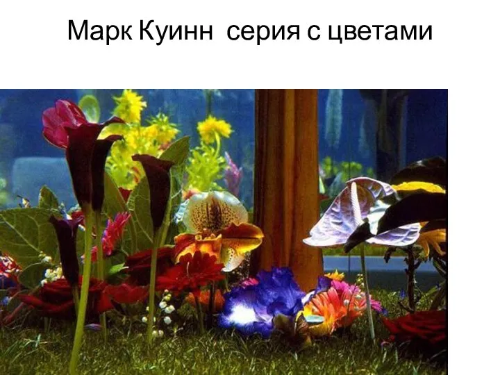 Марк Куинн серия с цветами