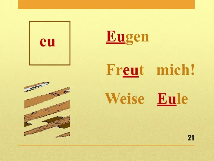 eu Freut mich! Eugen Weise Eule