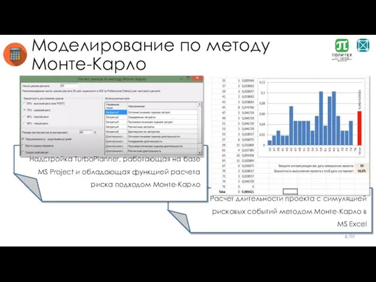 Моделирование по методу Монте-Карло Надстройка TurboPlanner, работающая на базе MS Project и