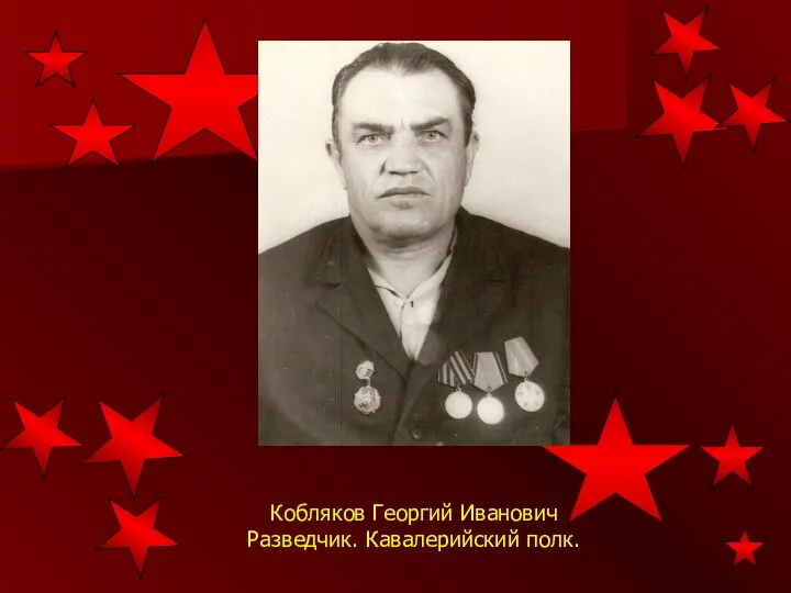 Кобляков Георгий Иванович Разведчик. Кавалерийский полк.