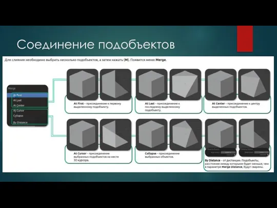 Соединение подобъектов