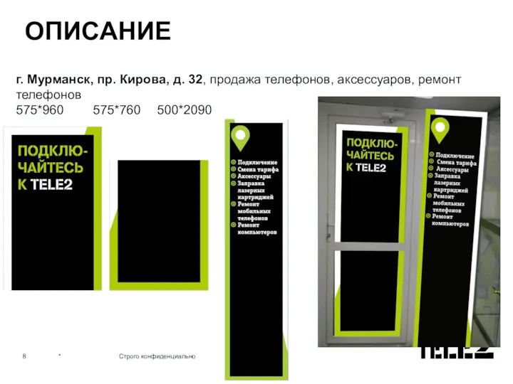 ОПИСАНИЕ * Строго конфиденциально * Строго конфиденциально г. Мурманск, пр. Кирова, д.