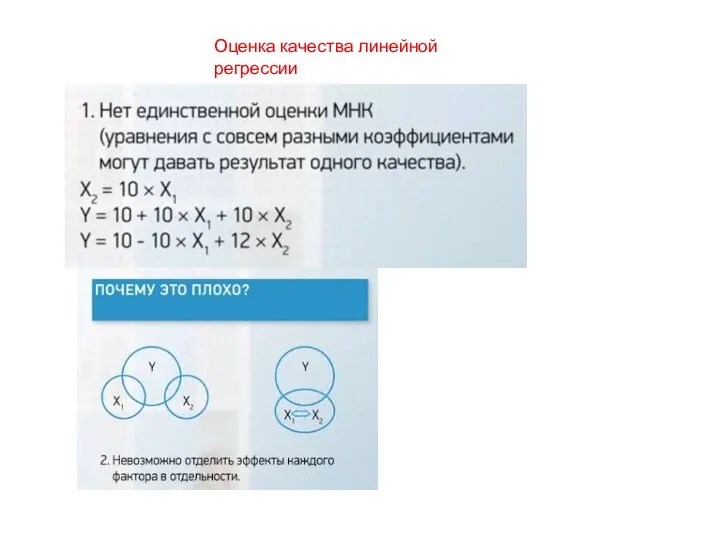 Оценка качества линейной регрессии