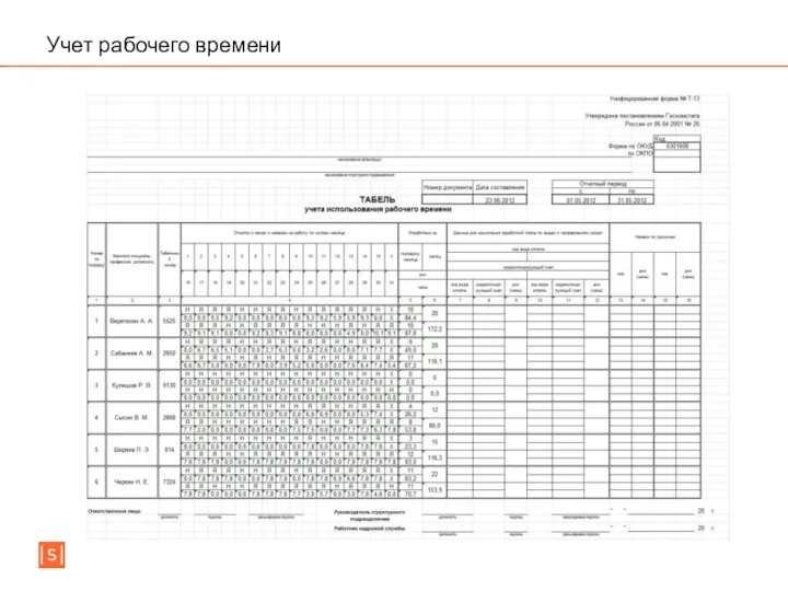 Учет рабочего времени