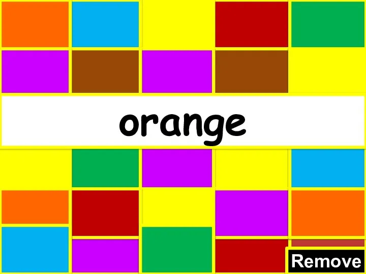 Remove orange
