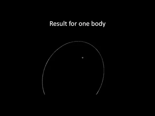 Result for one body