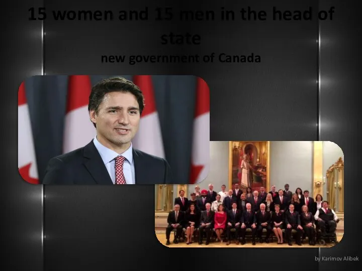 15 women and 15 men in the head of state new government