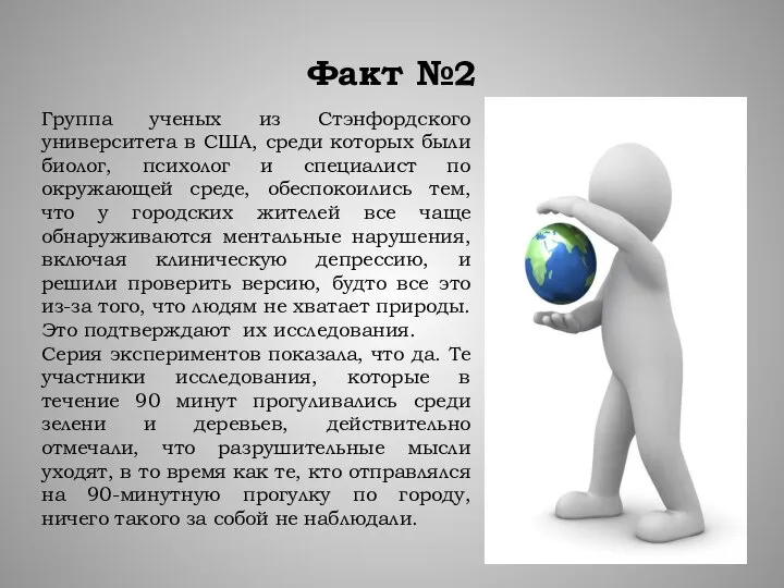 Факт №2 Группа ученых из Стэнфордского университета в США, среди которых были