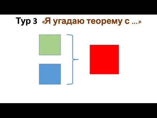 Тур 3 «Я угадаю теорему с ...»