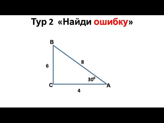 Тур 2 «Найди ошибку»