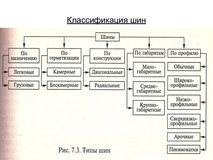 Классификация шин