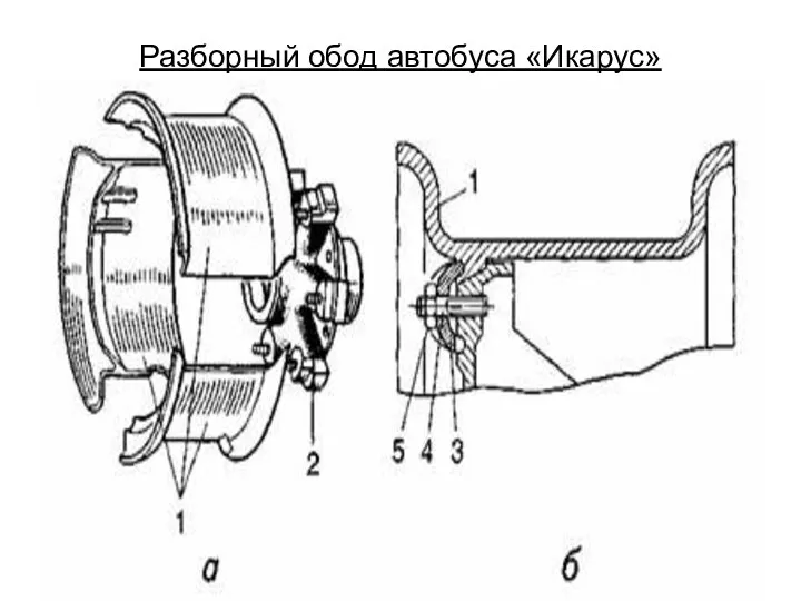 Разборный обод автобуса «Икарус»