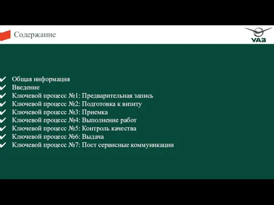 Содержание Текст Общая информация Введение Ключевой процесс №1: Предварительная запись Ключевой процесс