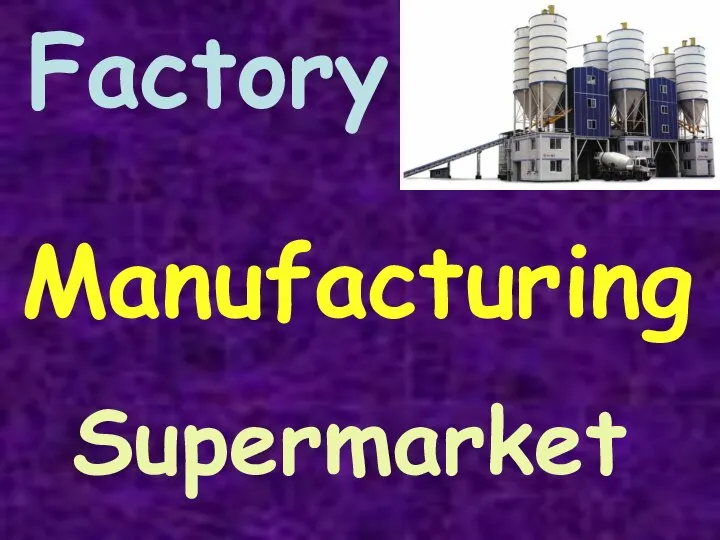 Supermarket Factory Manufacturing