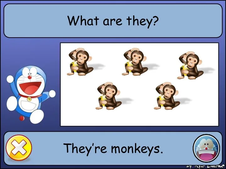 What are they? They’re monkeys.