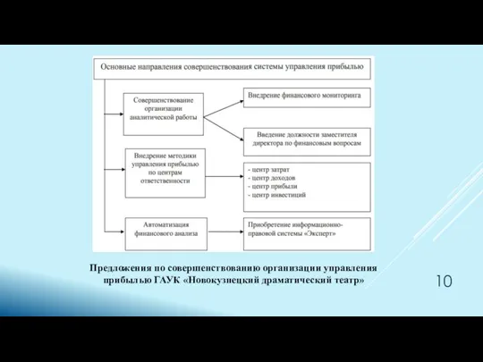 Предложения по совершенствованию организации управления прибылью ГАУК «Новокузнецкий драматический театр»