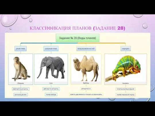 КЛАССИФИКАЦИЯ ПЛАНОВ (ЗАДАНИЕ 28)