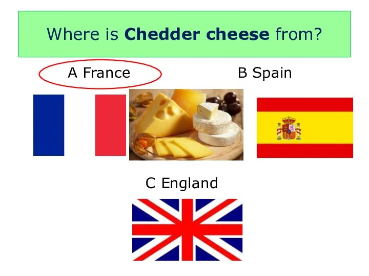 Where is Chedder cheese from?