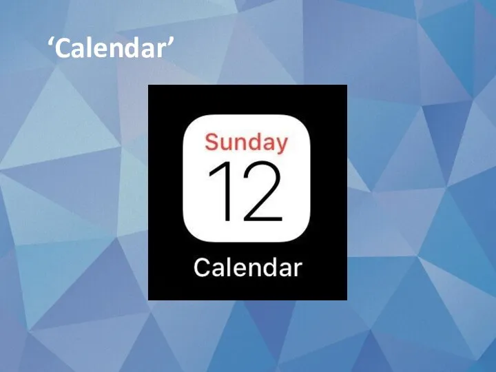 ‘Calendar’