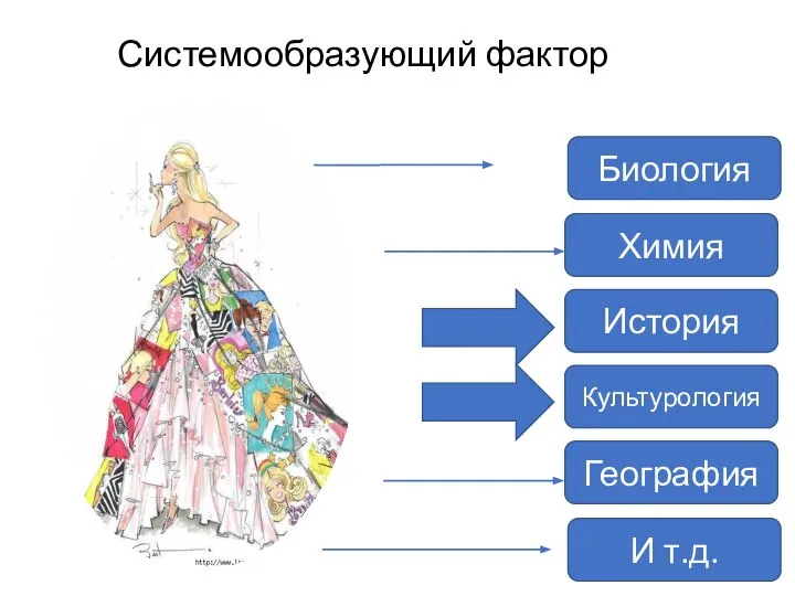 Системообразующий фактор Биология Химия История Культурология География И т.д. И т.д.