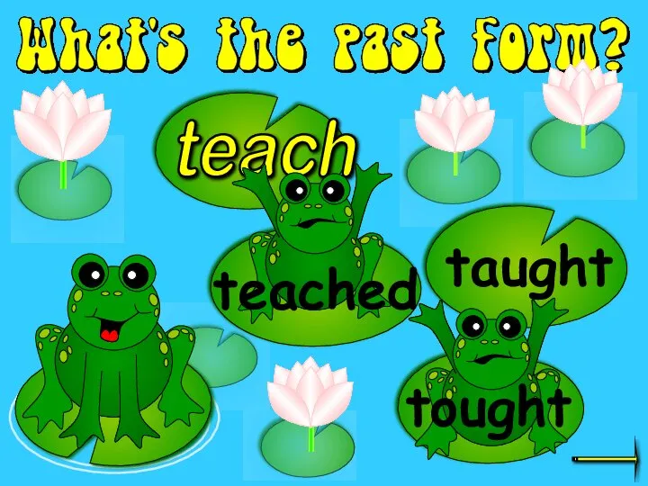 teach taught tought teached