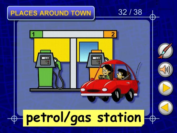 32 / 38 petrol/gas station